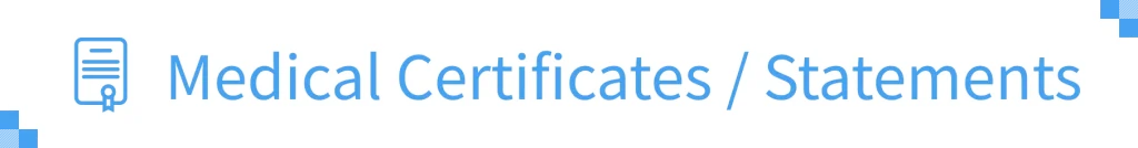 Medical Certificates Statements